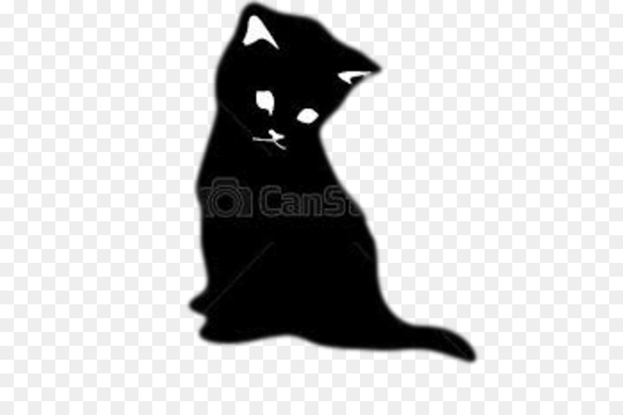 Black cat Whiskers Silhouette - Silhouette png download - 556*600 - Free Transparent Black Cat png Download.