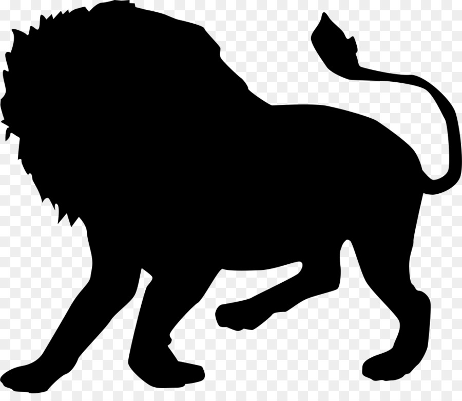 Lion Cat Pug Silhouette - lion png download - 979*833 - Free Transparent Lion png Download.