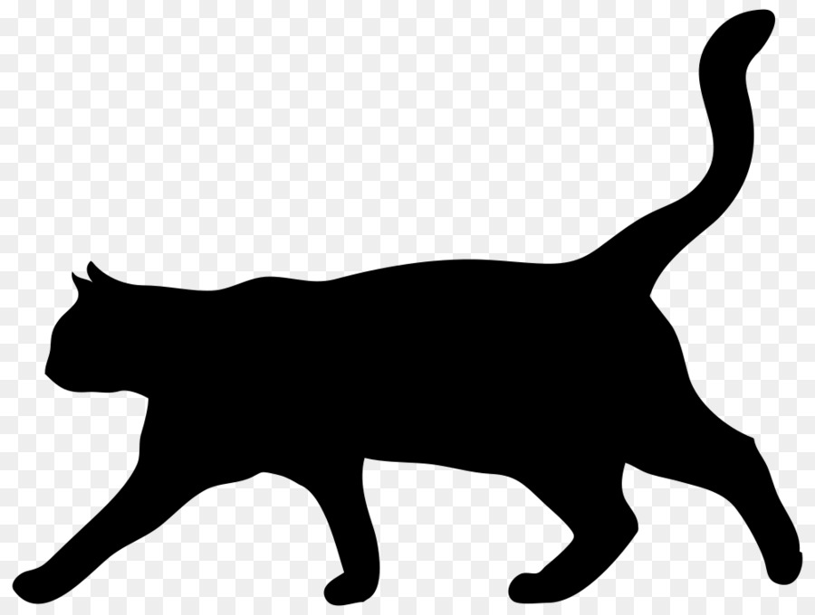 Cat Silhouette Drawing - Cat png download - 1000*755 - Free Transparent Cat png Download.