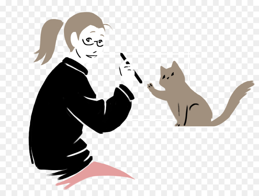Cat Dog Drawing Silhouette - Cat png download - 968*730 - Free Transparent Cat png Download.