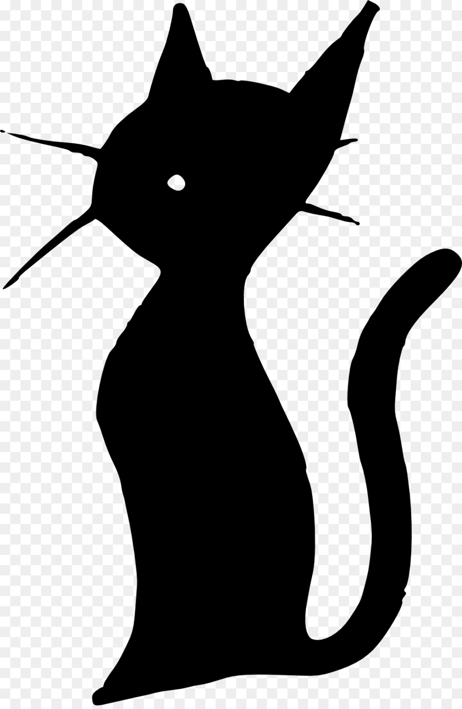 Cat Kitten Silhouette Paintbrush Clip art - whisk png download - 983*1500 - Free Transparent Cat png Download.