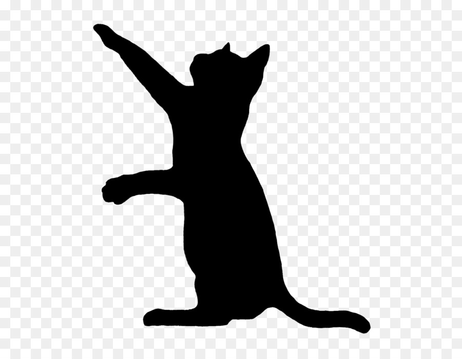 Black cat Kitten Silhouette Clip art - Cat png download - 600*687 - Free Transparent Cat png Download.