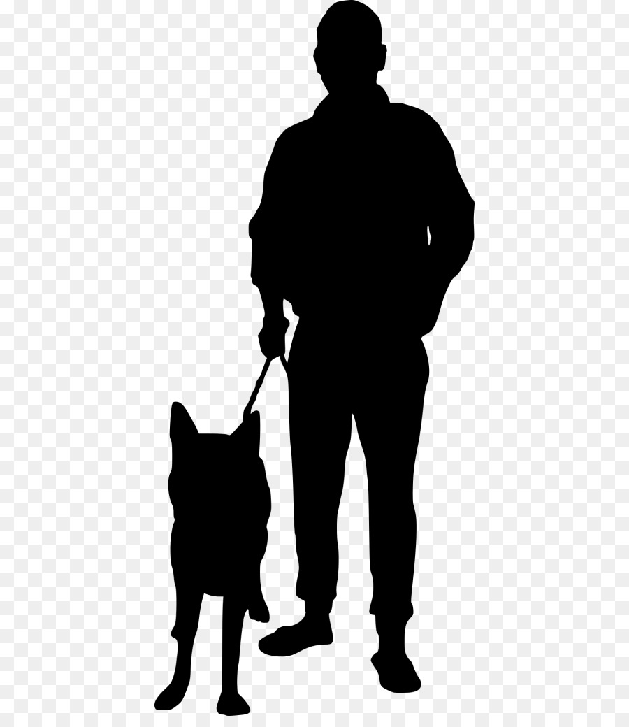 Dog walking Clip art Portable Network Graphics Silhouette - person silhouette png dog png download - 458*1024 - Free Transparent Dog png Download.