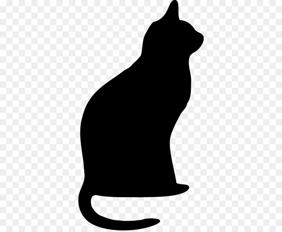 Cat Silhouette Clip art - Cat png download - 400*735 - Free Transparent Cat png Download.