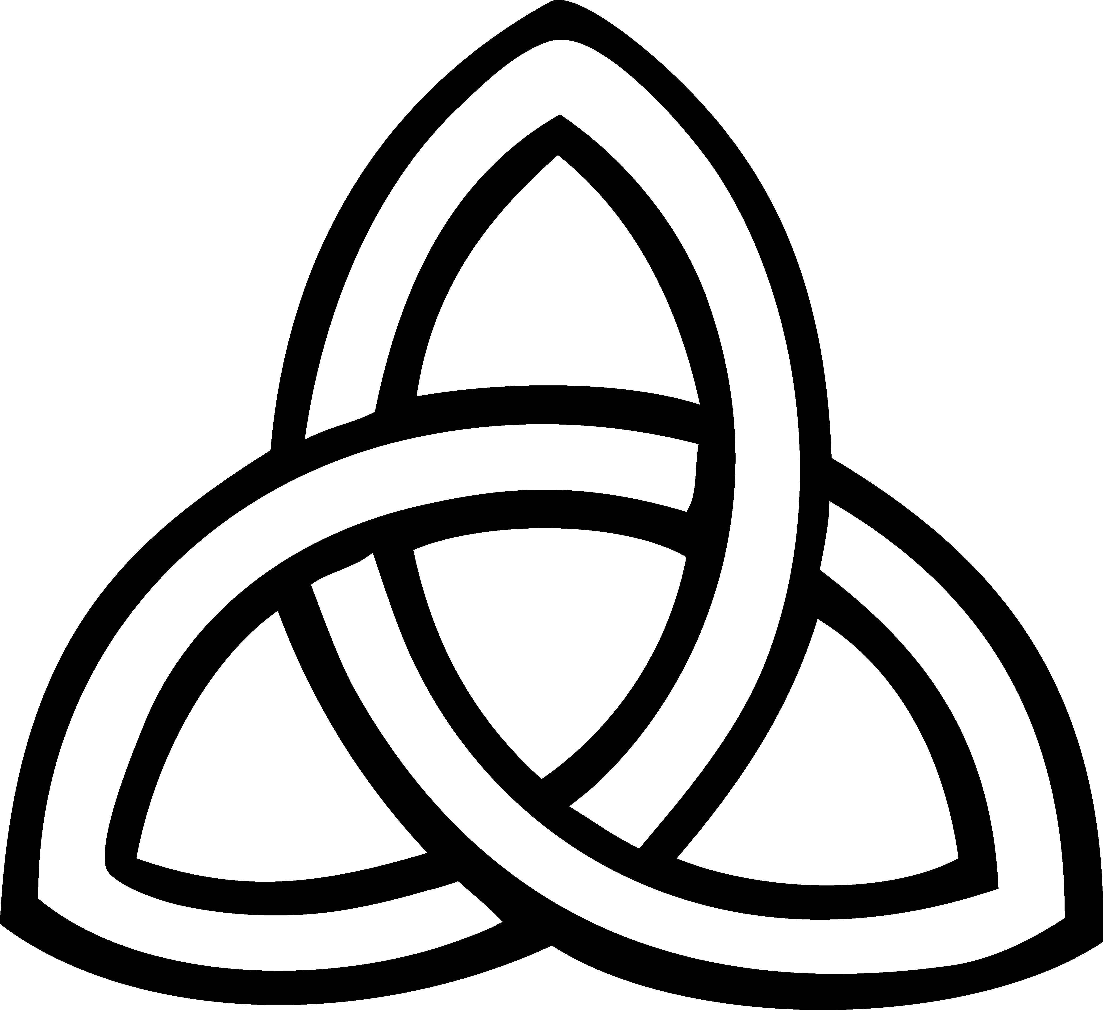 Triquetra Celtic knot Trinity Symbol Clip art - symbol png download ...