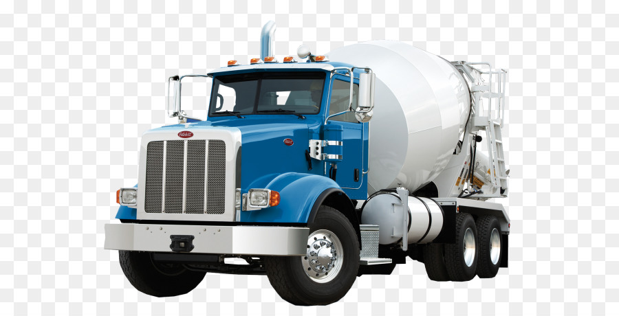 Car Peterbilt Cement Mixers Truck Concrete - Concrete truck png download - 624*460 - Free Transparent Car png Download.