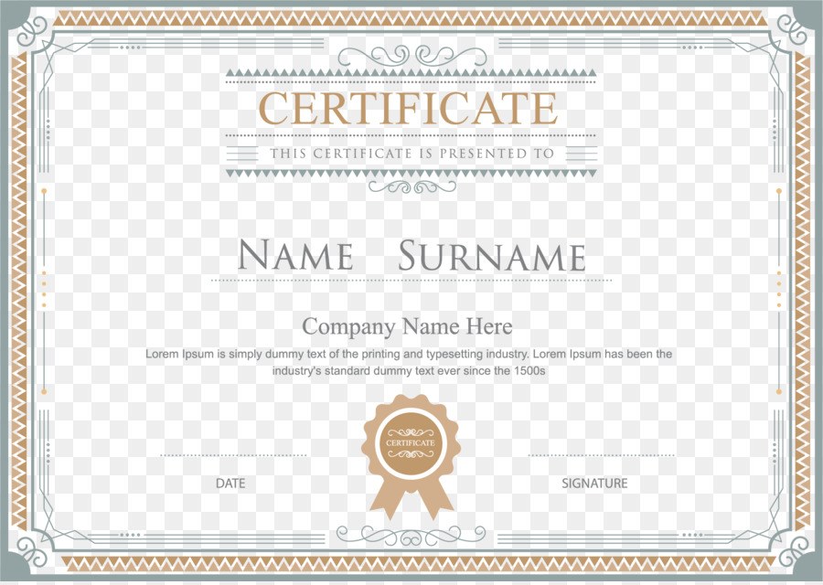 Academic certificate Template Diploma Illustration - Certificate border png download - 1877*1327 - Free Transparent Academic Certificate png Download.