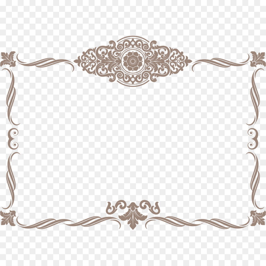 Template Academic certificate - Vintage lace border material png download - 1400*1400 - Free Transparent Template png Download.