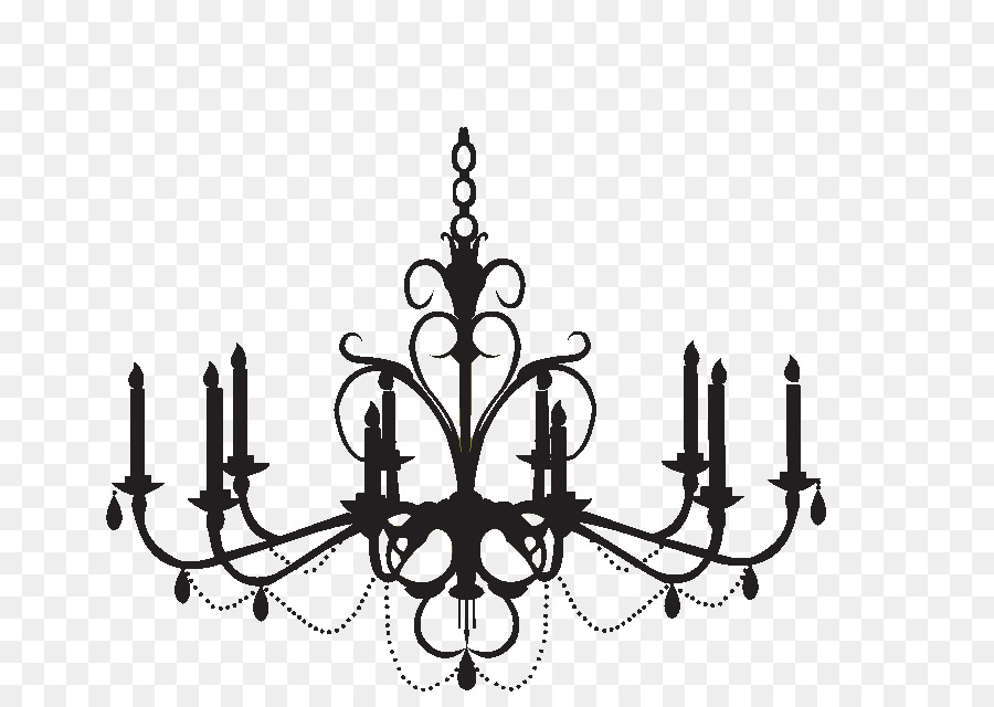 Chandelier Wall decal Silhouette Clip art - chandelier png download - 723*626 - Free Transparent Chandelier png Download.