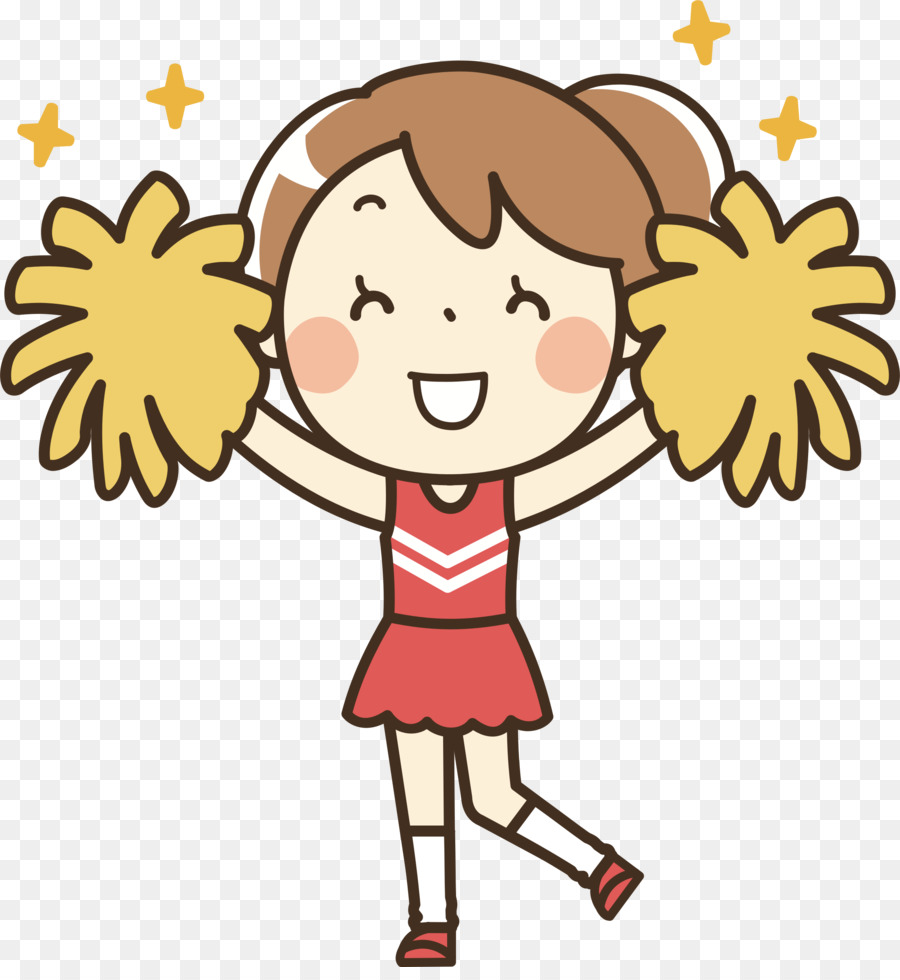 Cheerleading Uniforms Cartoon Clip art - Cheerleader png download - 2234*2400 - Free Transparent Cheerleading png Download.