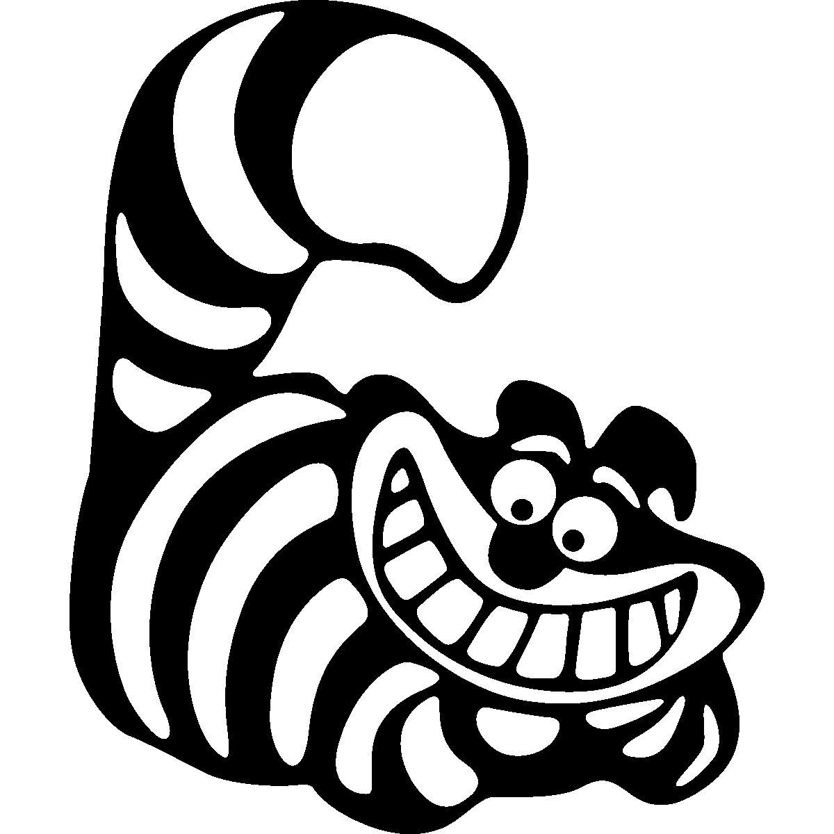 Cheshire Cat Printable Smile