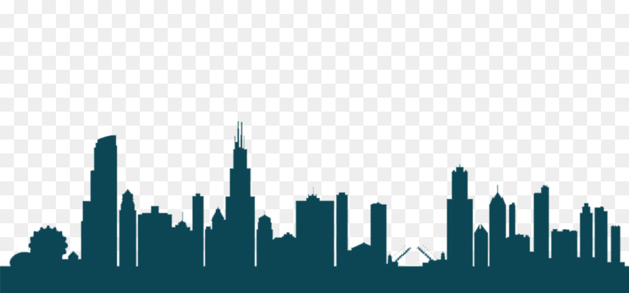 Chicago Skyline Vector graphics Silhouette - Silhouette png download - 980*457 - Free Transparent Chicago Skyline png Download.