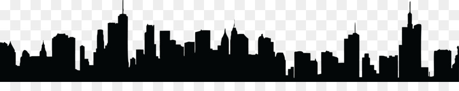Skyline Cityscape Silhouette - black background png download - 4000*719 - Free Transparent Skyline png Download.