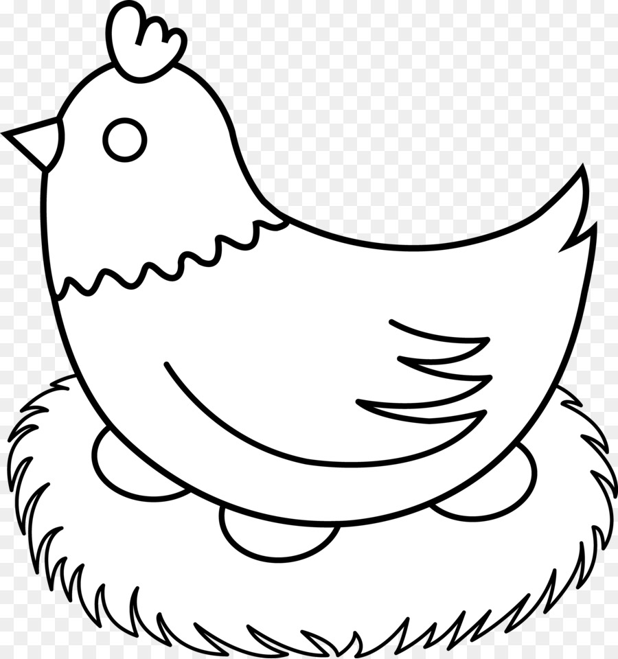 Chicken Drawing Line art Hen Clip art - Free Farm Animal Clipart png download - 3610*3848 - Free Transparent  png Download.