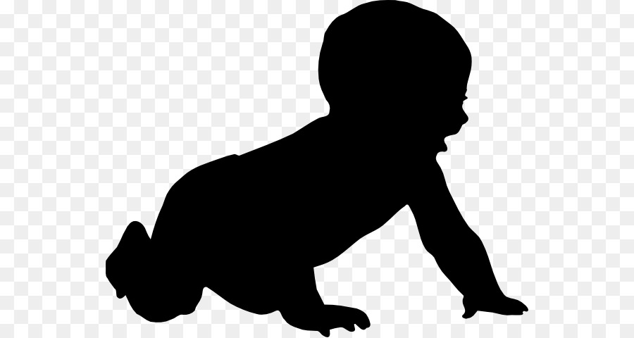 crying baby silhouette