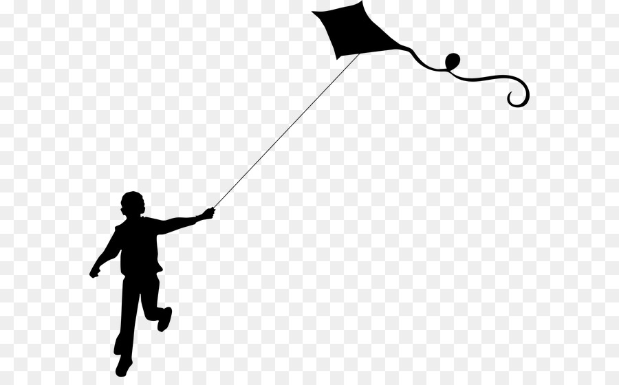 Kite Child Silhouette Clip art - child png download - 640*548 - Free Transparent Kite png Download.