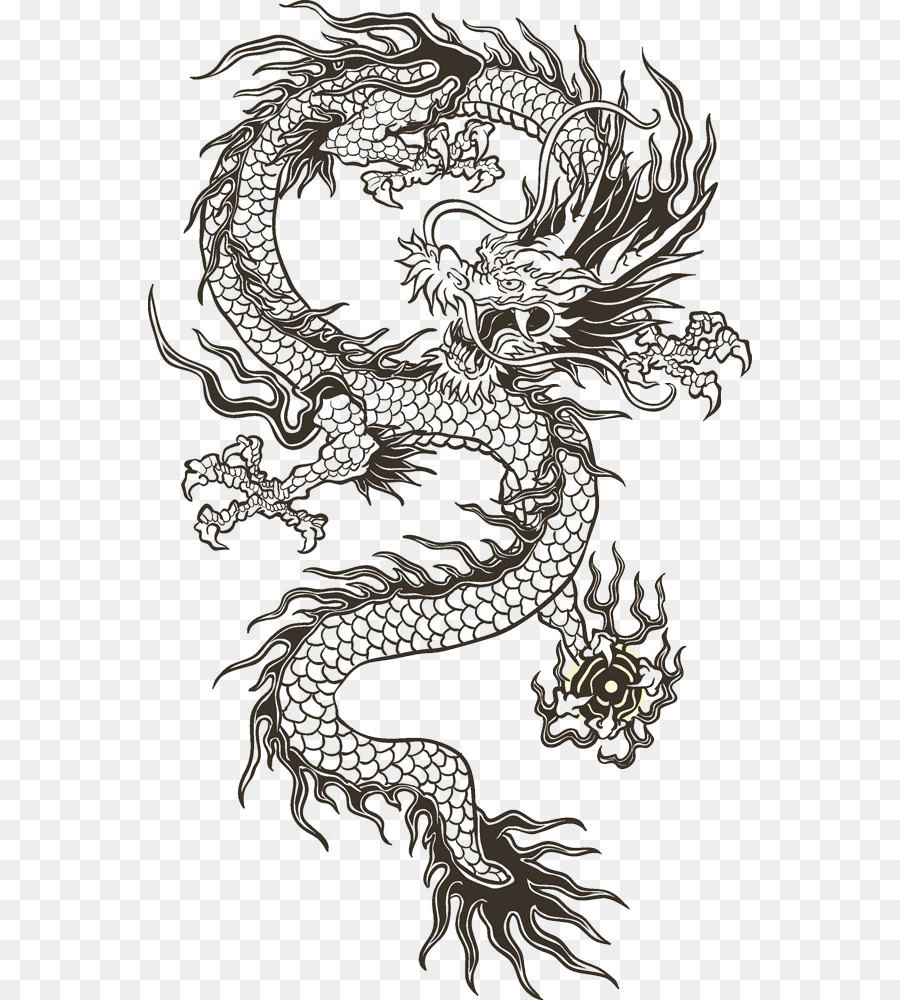 Chinese dragon Illustration - Chinese dragon totem png download - 604*1000 - Free Transparent China png Download.