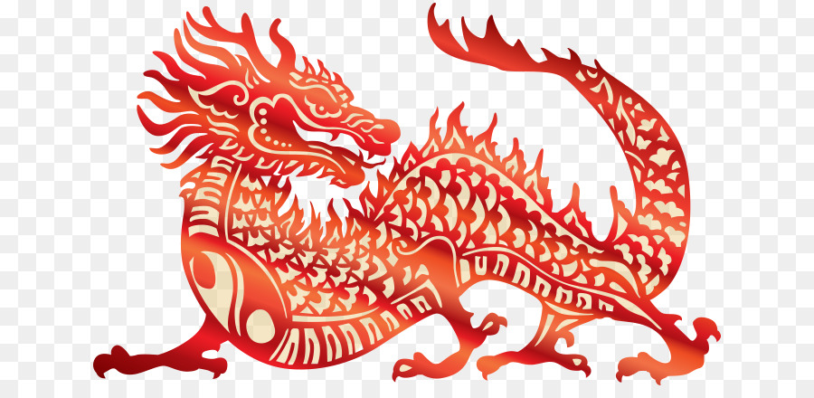 China Chinese dragon Vector graphics Papercutting Royalty-free - dynasty graphic png download - 700*431 - Free Transparent China png Download.