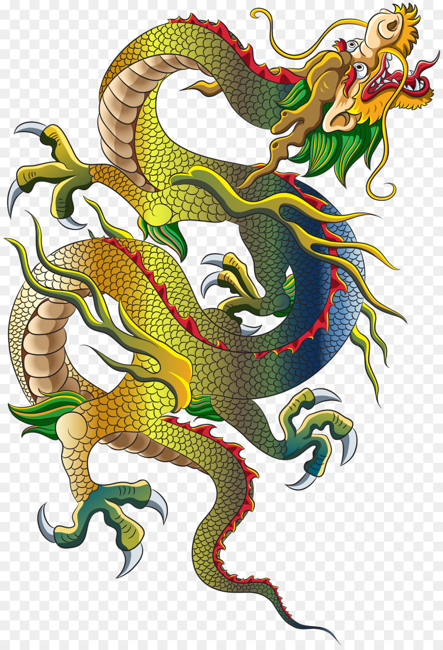 China Chinese dragon Painting - China png download - 3411*5000 - Free Transparent China png Download.