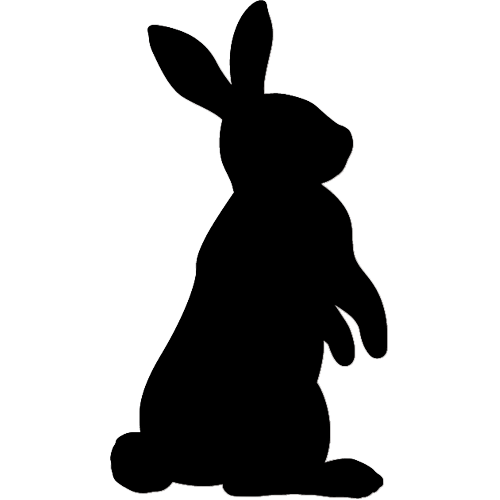 Domestic rabbit Hare Easter Bunny Silhouette Clip art - Silhouette png ...