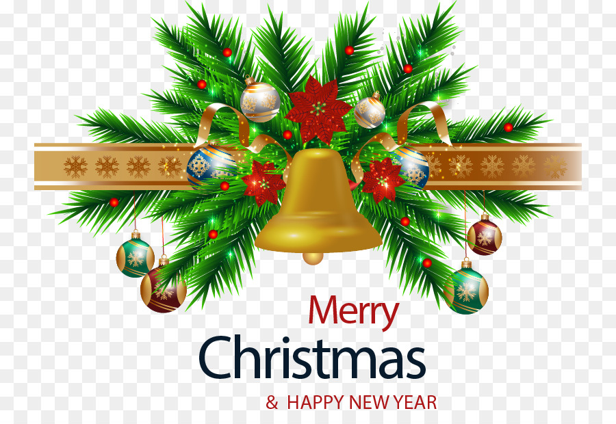 Christmas tree Christmas ornament - Golden Christmas bells png download - 800*605 - Free Transparent Christmas Tree png Download.