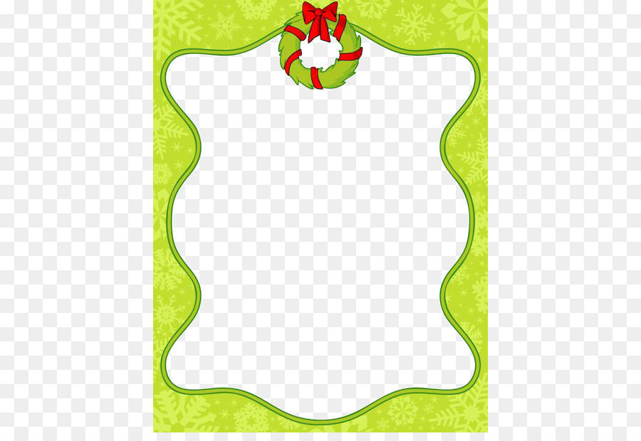 Christmas Santa Claus Paper Clip art - Lime Border Frame Transparent PNG png download - 470*608 - Free Transparent Christmas  png Download.