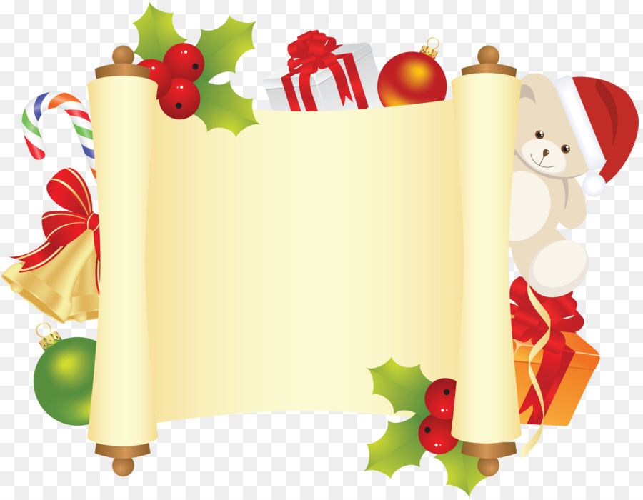 Santa Claus Paper Christmas Clip art - christmas border library png download - 6618*5137 - Free Transparent Santa Claus png Download.