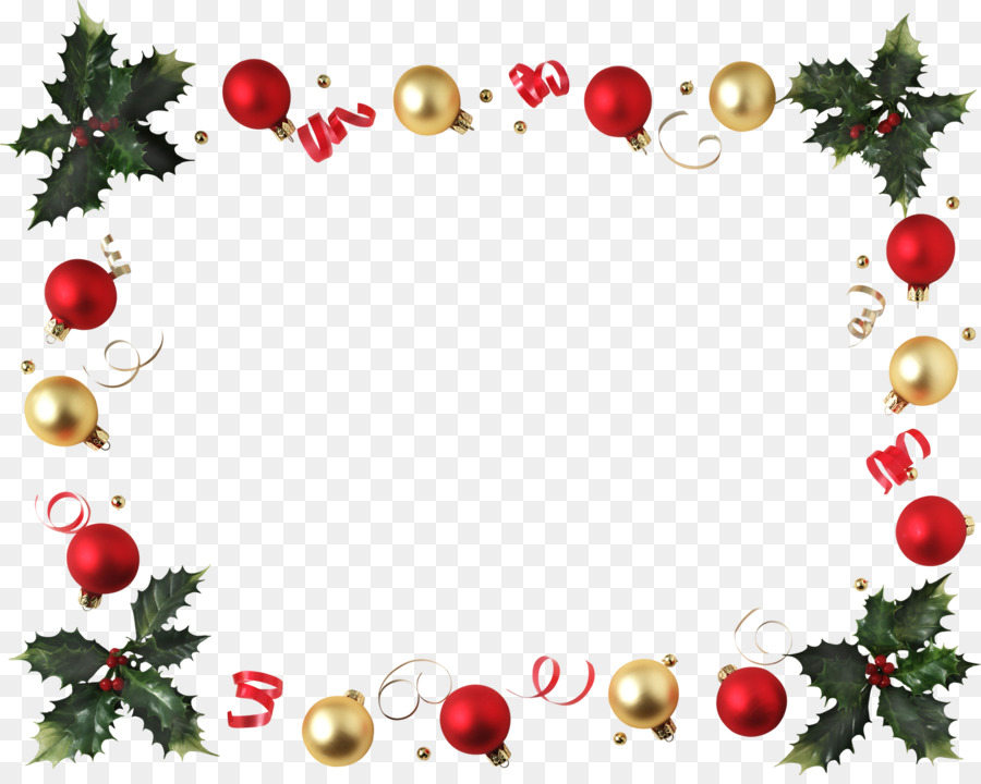Christmas decoration Picture Frames Santa Claus Desktop Wallpaper - christmas border png download - 1500*1187 - Free Transparent Christmas  png Download.