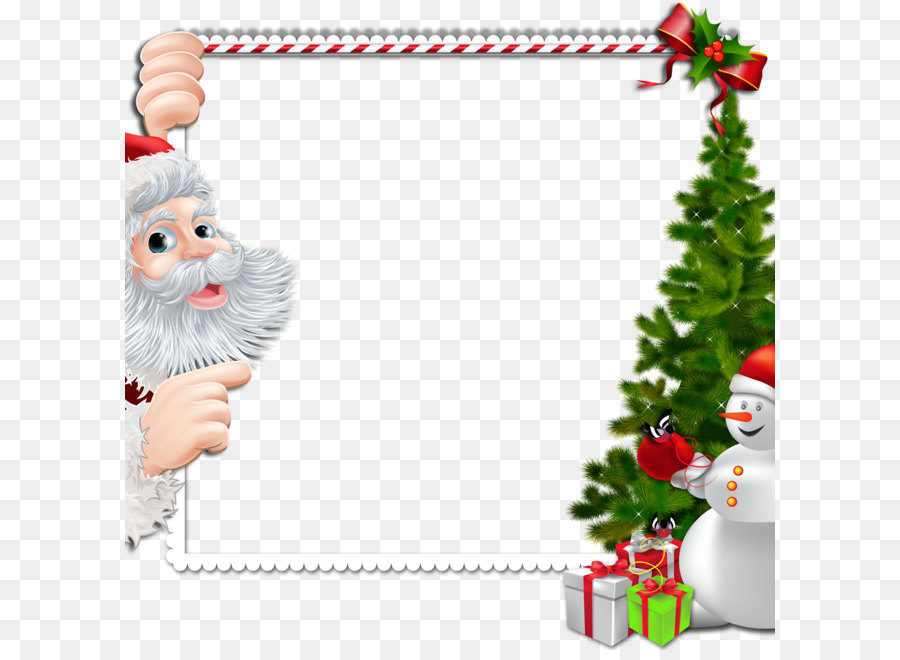 Christmas Santa Claus Picture frame Clip art - Christmas border png download - 3000*3000 - Free Transparent Santa Claus png Download.