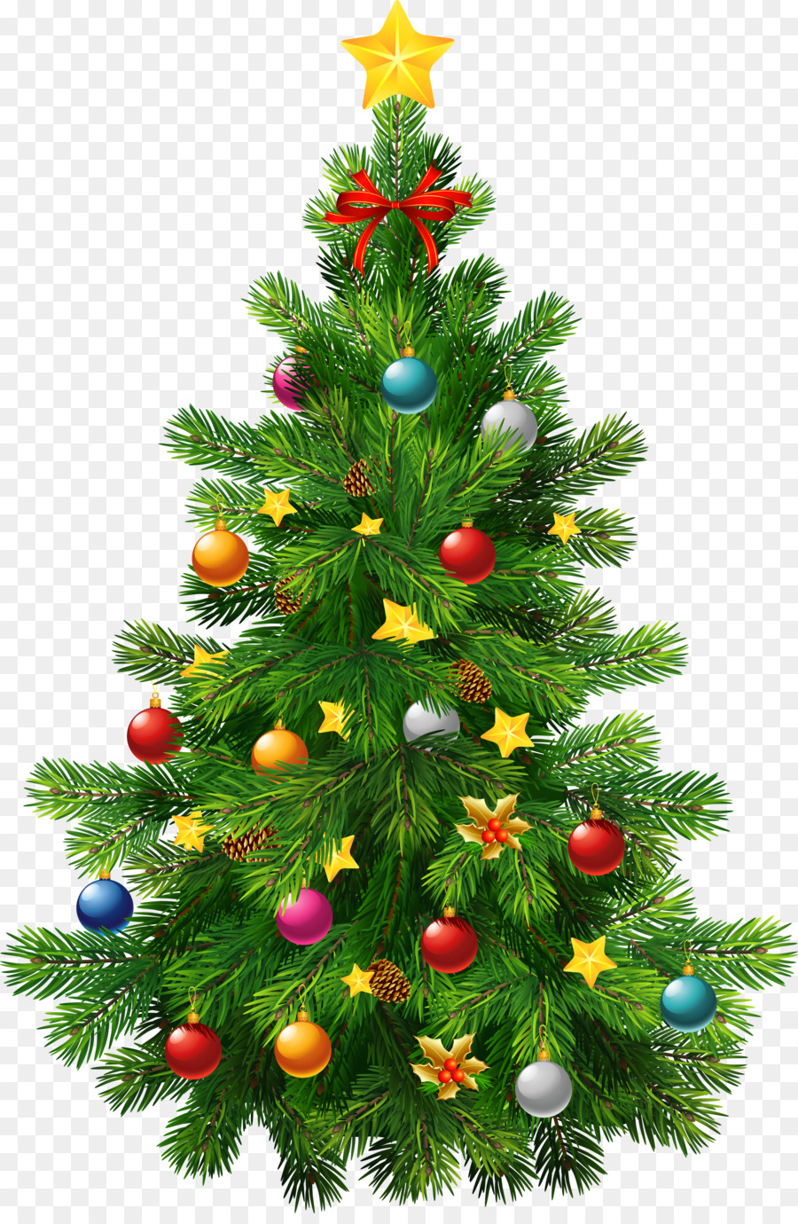 Christmas tree Clip art - Transparent Christmas Cliparts png download ...