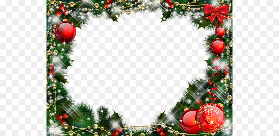 Christmas ornament Christmas tree - Fantasy Christmas Frame png download - 600*440 - Free Transparent Santa Claus png Download.