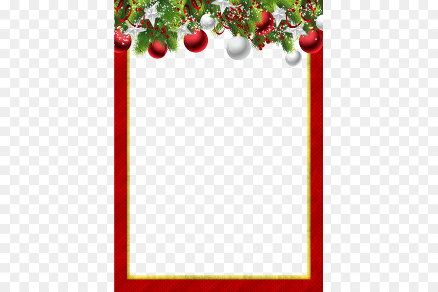 Christmas ornament Holiday Clip art - Christmas Frame PNG Pic png download - 429*600 - Free Transparent Christmas  png Download.