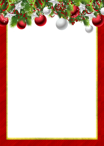 Christmas ornament Holiday Clip art - Christmas Frame PNG Pic png download  - 429*600 - Free Transparent Christmas png Download. - Clip Art Library
