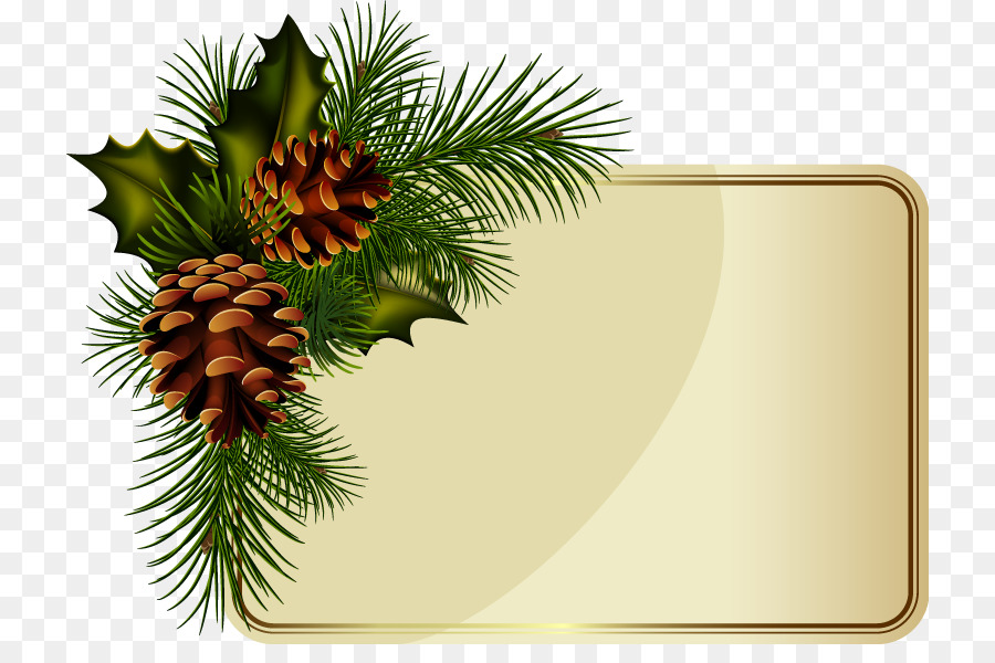 Wreath Christmas New Year Clip art - Pine cone border png download - 780*583 - Free Transparent Wreath png Download.