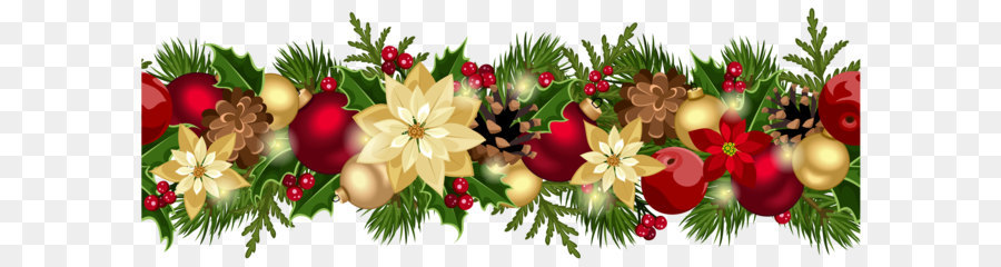 Garland Clip art - Christmas Decorative Garland PNG Clipart Picture png download - 5000*1829 - Free Transparent Wedding Invitation png Download.