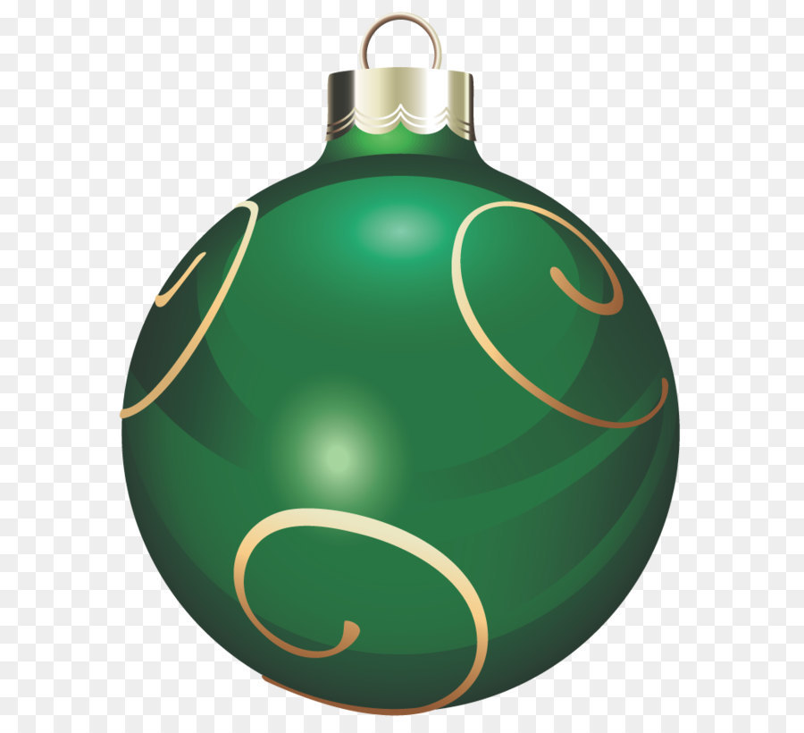 Transparent Green and Gold Christmas Ball PNG Clipart png download - 743*923 - Free Transparent Christmas Ornament png Download.