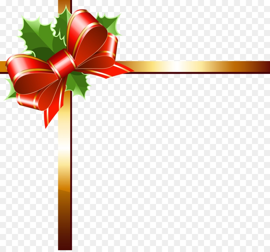 Christmas Ribbon Gold Clip art - decorations png download - 6201*5744 - Free Transparent Christmas  png Download.