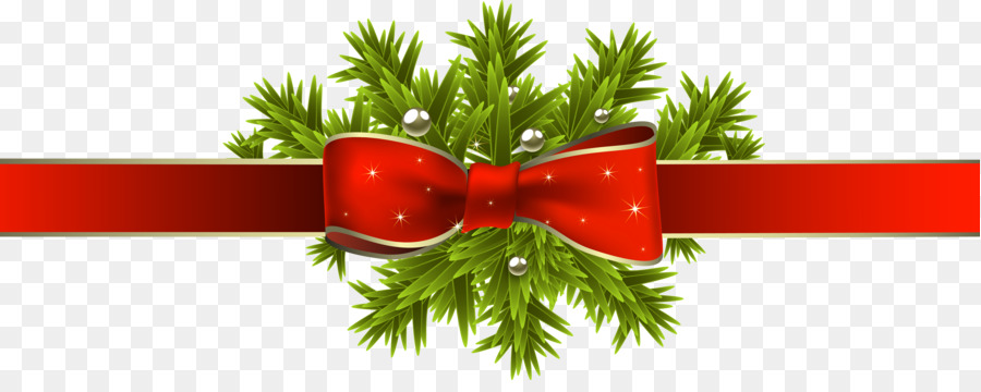 Christmas tree Ribbon Christmas decoration Clip art - Christmas Ribbon Cliparts png download - 6172*2396 - Free Transparent Christmas  png Download.
