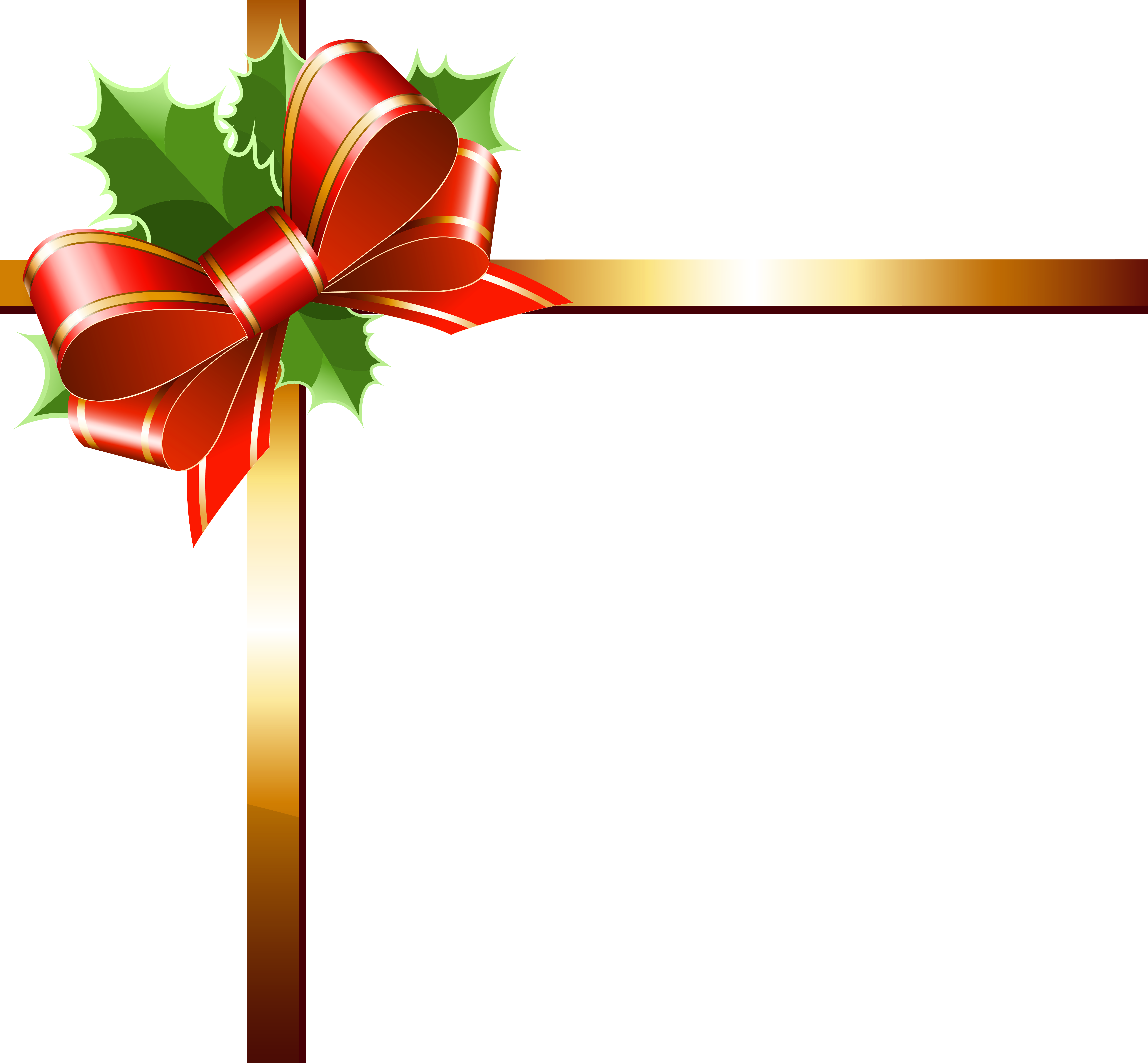 Christmas Ribbon Gold Clip art - decorations png download - 6201*5744 ...