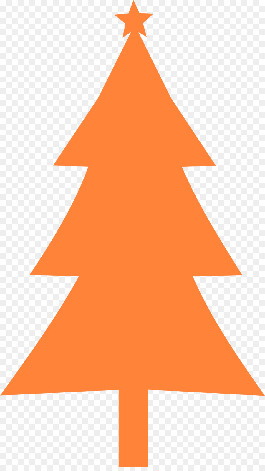 Christmas tree Silhouette Clip art - orange tree png download - 1156*2037 - Free Transparent Christmas Tree png Download.