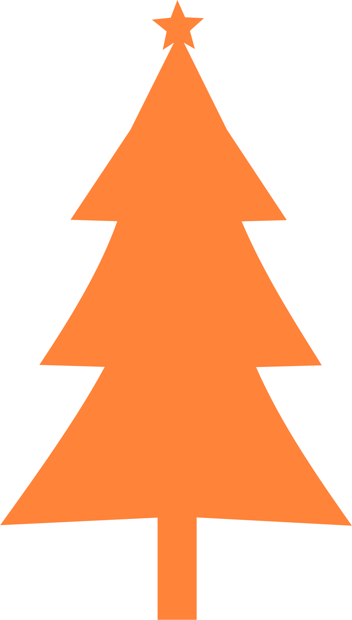 christmas tree silhouette png
