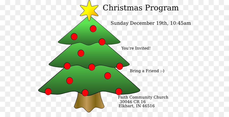 Christmas tree Christmas ornament Clip art Christmas Day - Church Template png download - 600*442 - Free Transparent Christmas Tree png Download.