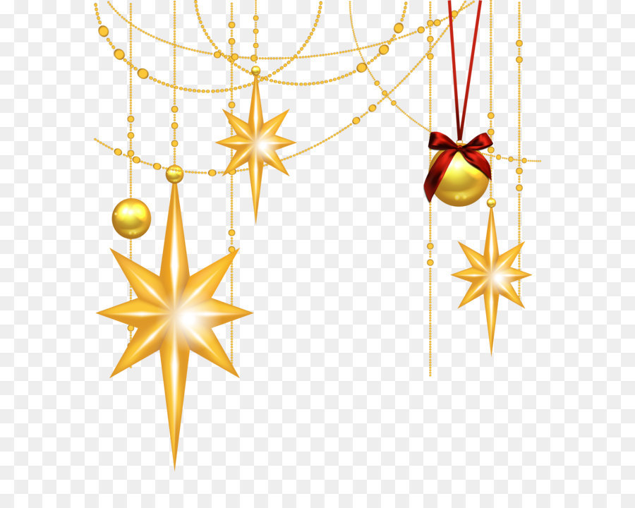 Star of Bethlehem Christmas Clip art - Transparent Christmas Gold Stars and Ornament Clipart png download - 4861*5264 - Free Transparent Christmas  png Download.