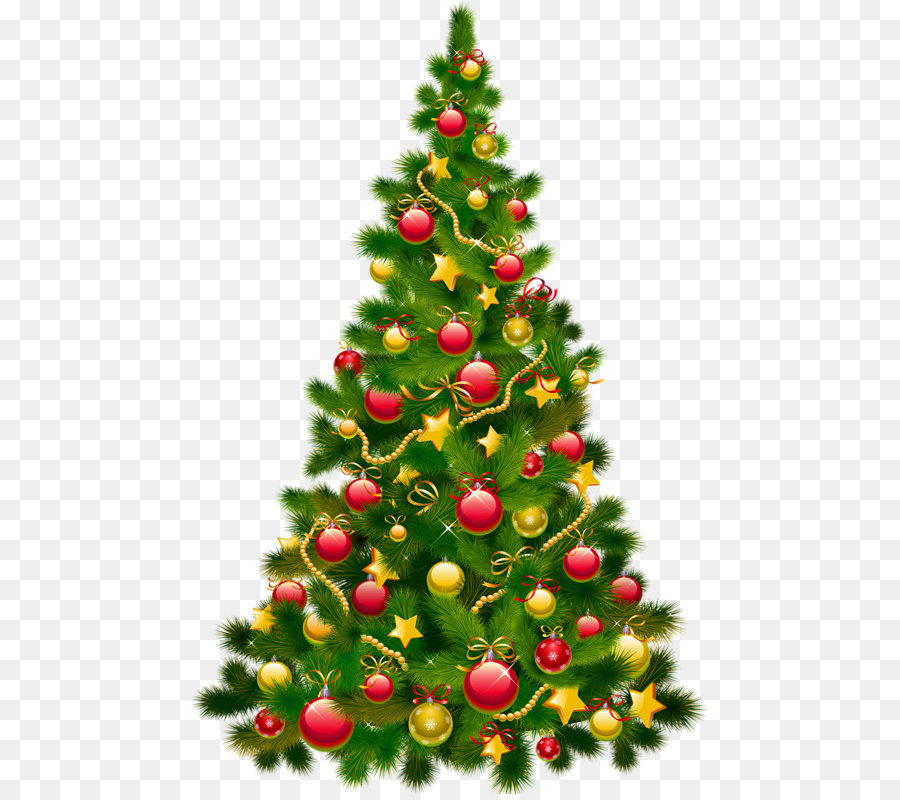 Christmas tree Christmas ornament Christmas decoration Clip art - Large Transparent Christmas Tree with Ornaments Clipart png download - 517*794 - Free Transparent Santa Claus png Download.