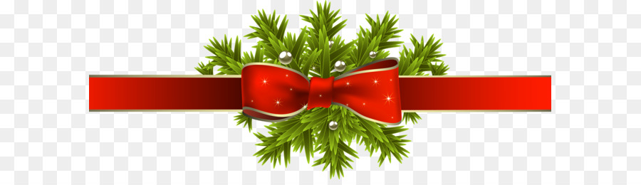 Christmas decoration Ribbon Clip art - Christmas decoration PNG png download - 3526*1369 - Free Transparent Christmas  png Download.