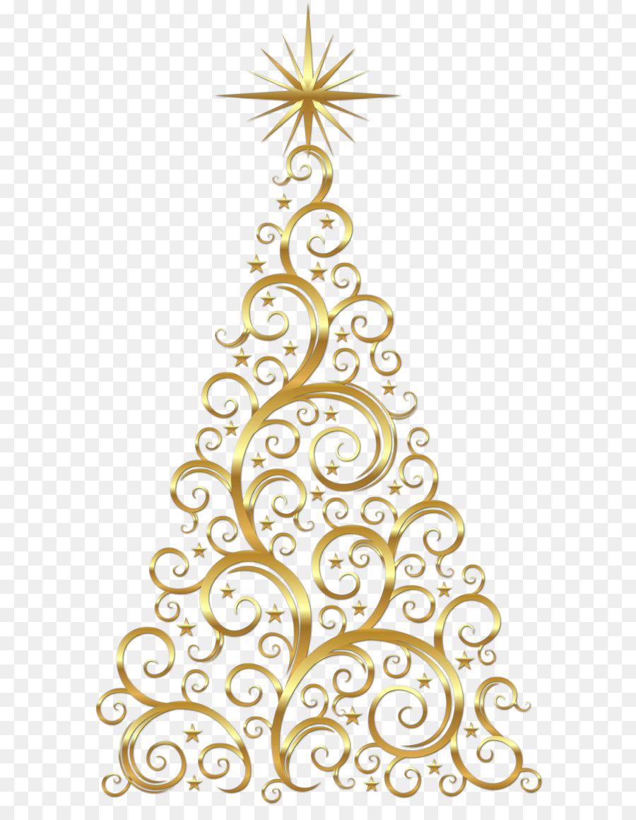 Transparent Gold Deco Christmas Tree Clipart png download - 2500*4398 - Free Transparent Christmas  png Download.