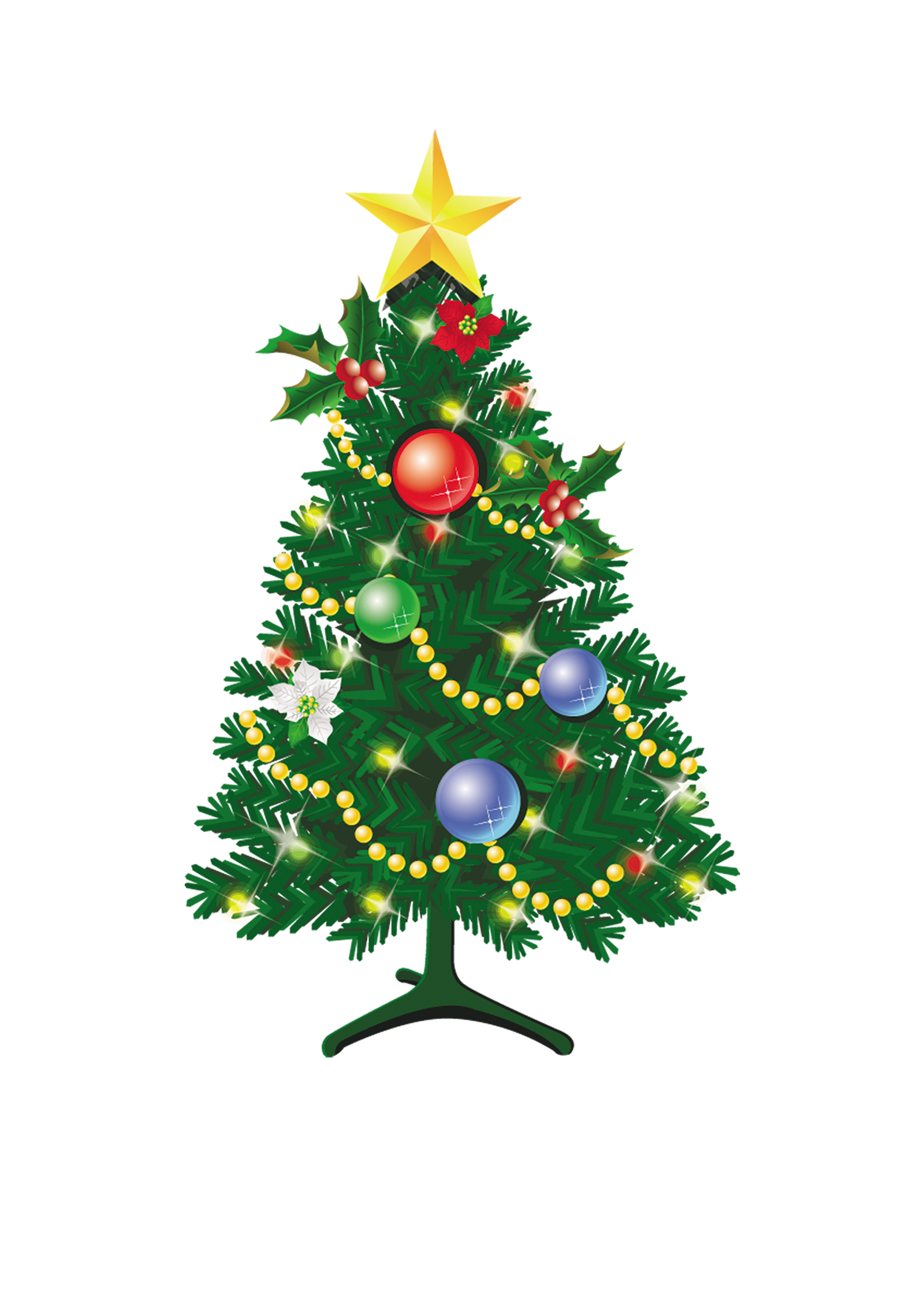 Christmas tree Illustration - Christmas trees leaves png download ...