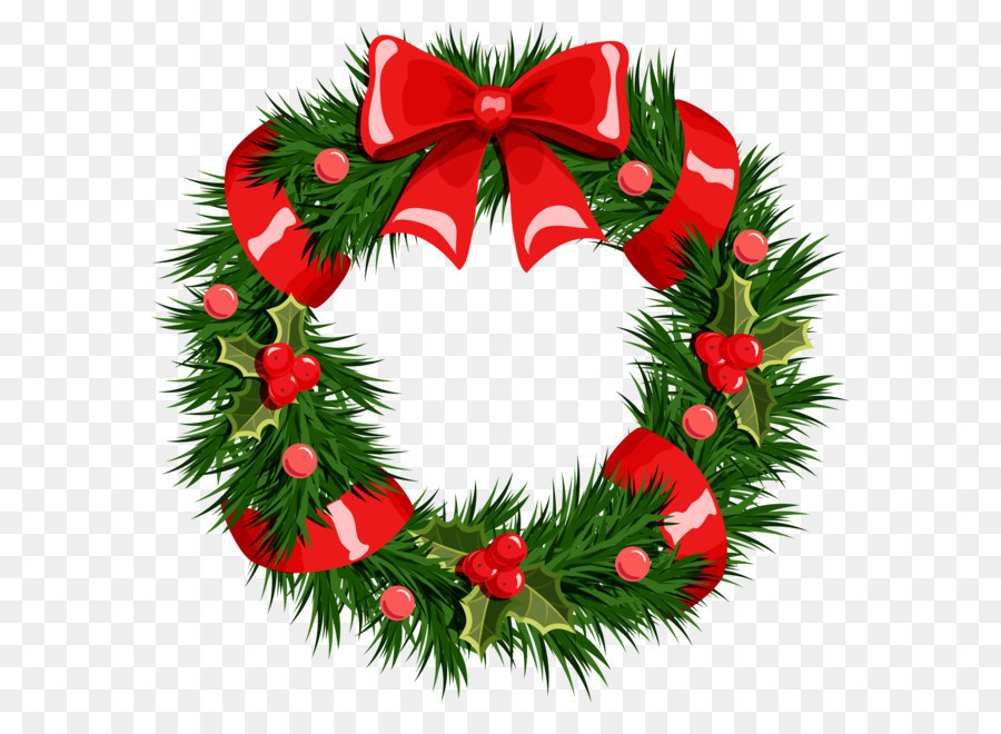 christmas wreaths with lights clip art