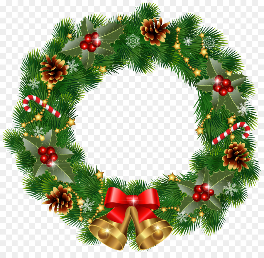 Wreath Christmas ornament Garland Clip art - Xmas Wreath Cliparts png download - 6156*5936 - Free Transparent Wreath png Download.