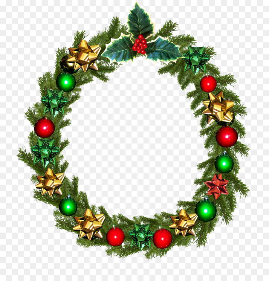 Christmas card Wreath Wedding invitation Clip art - garland png download - 4860*5040 - Free Transparent Christmas  png Download.